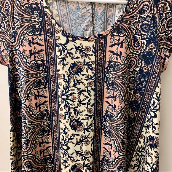 blue, pink, & white patterned dress - Picture 3 of 4